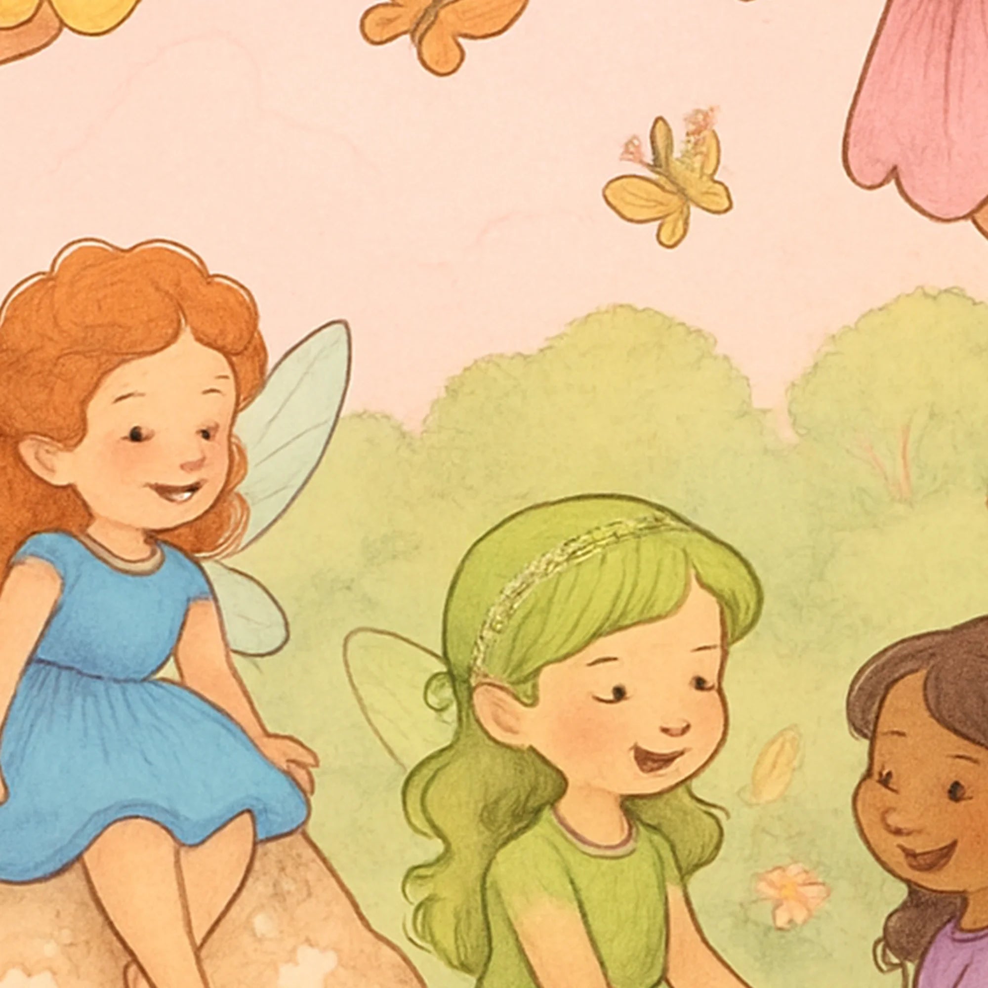 Freundebuch Fairies detail falter