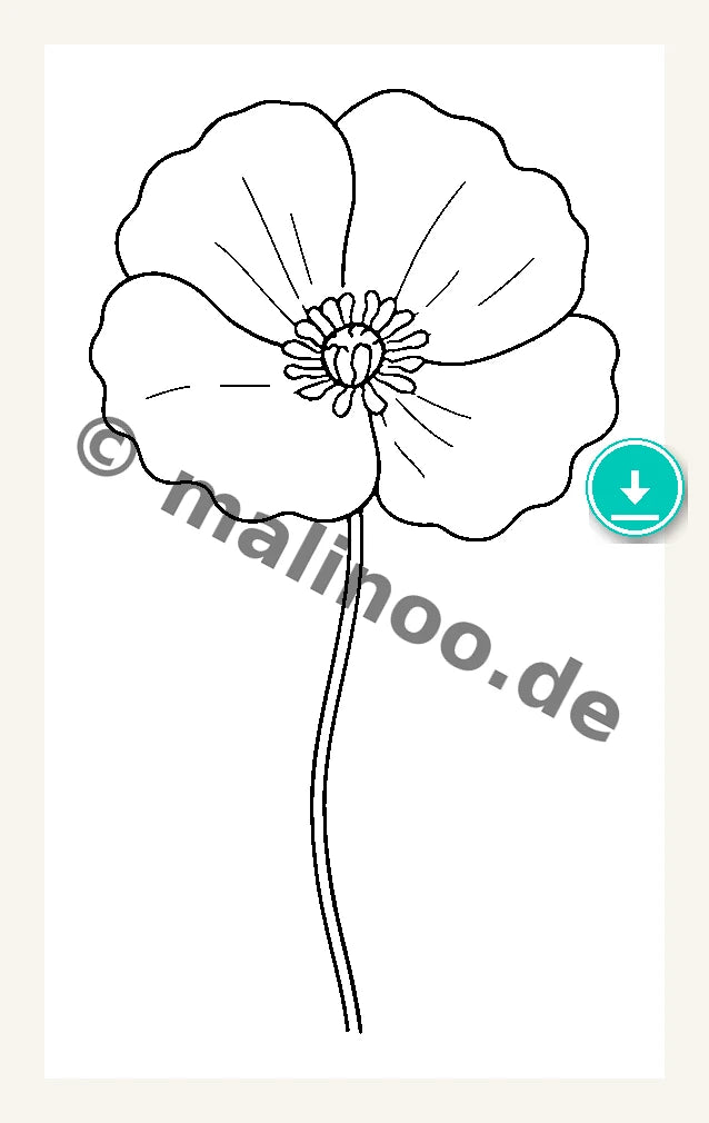 Stickvorlage Blumen 7