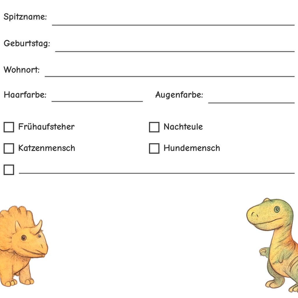Freundebuch Dinosaur