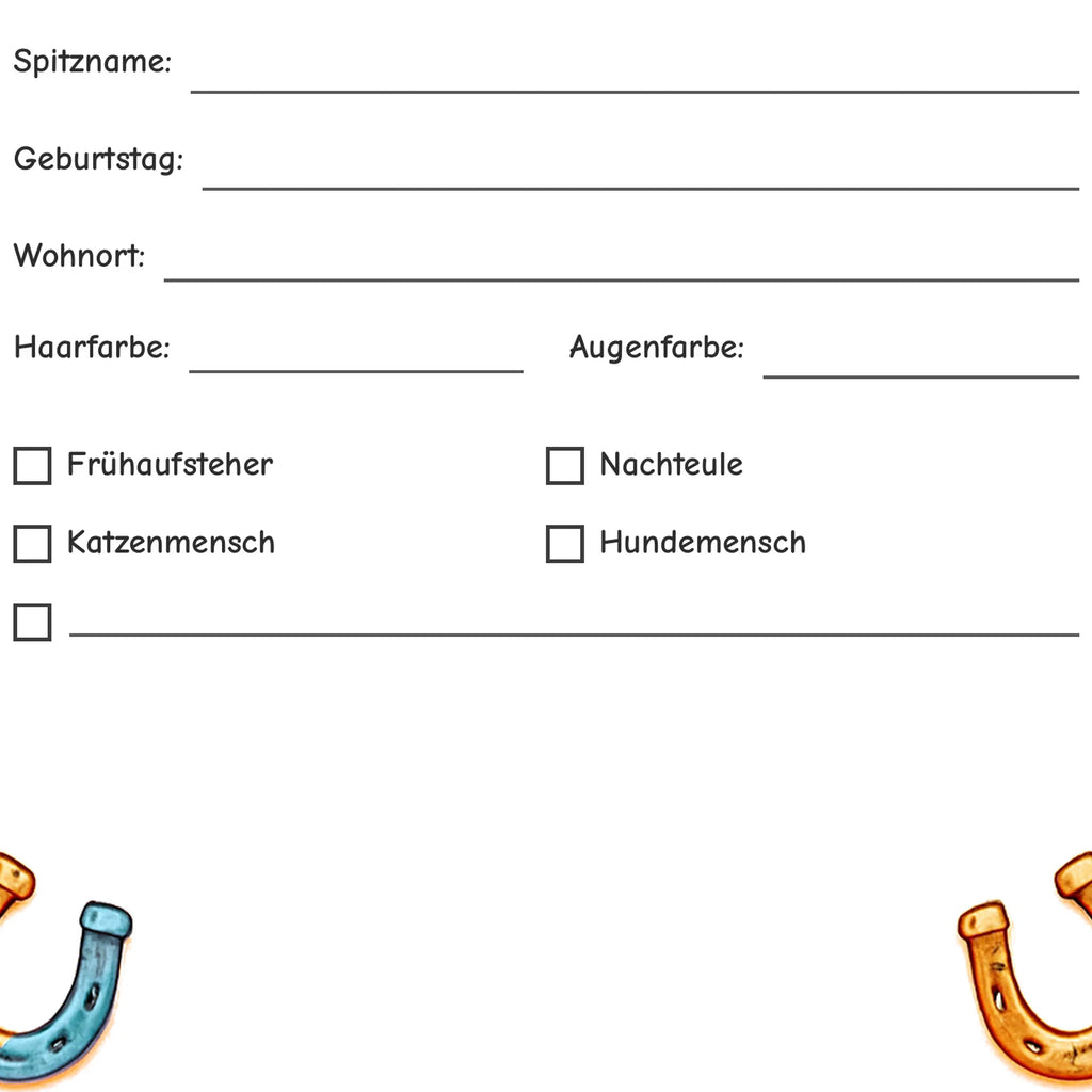 Freundebuch Horseshoe