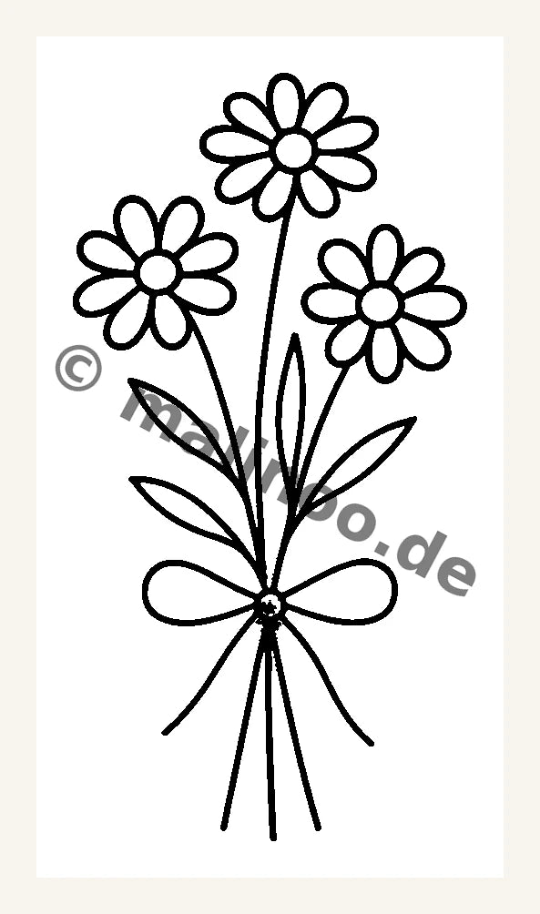 Stickvorlage Blumen 8