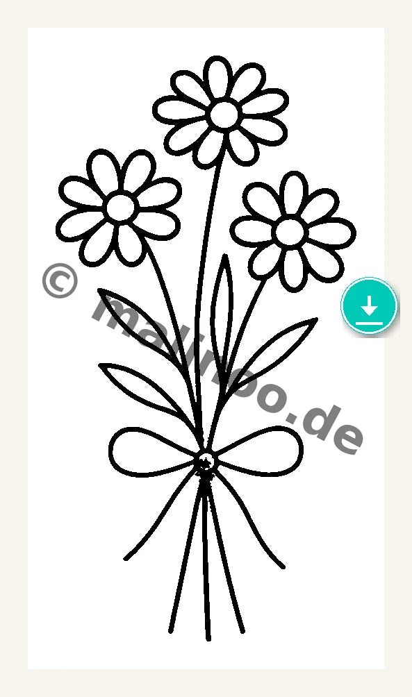 Stickvorlage Blumen 8