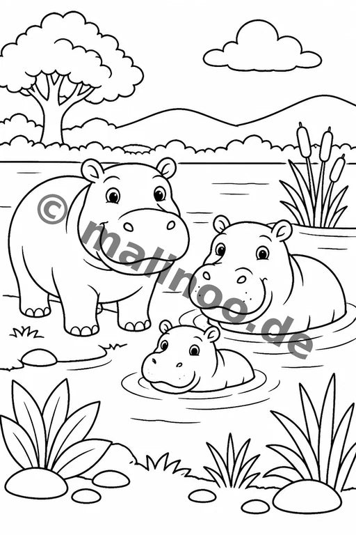 Flusspferde – Bild 8