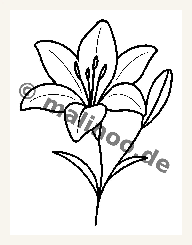 Stickvorlage Blumen 9