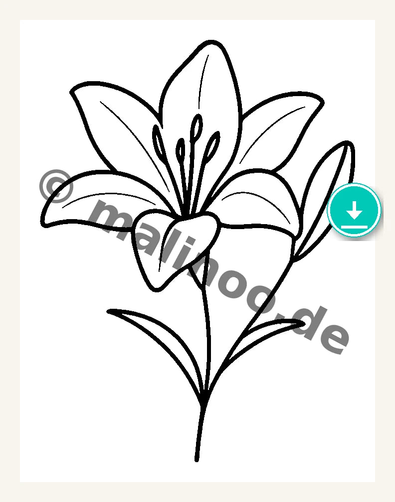Stickvorlage Blumen 9