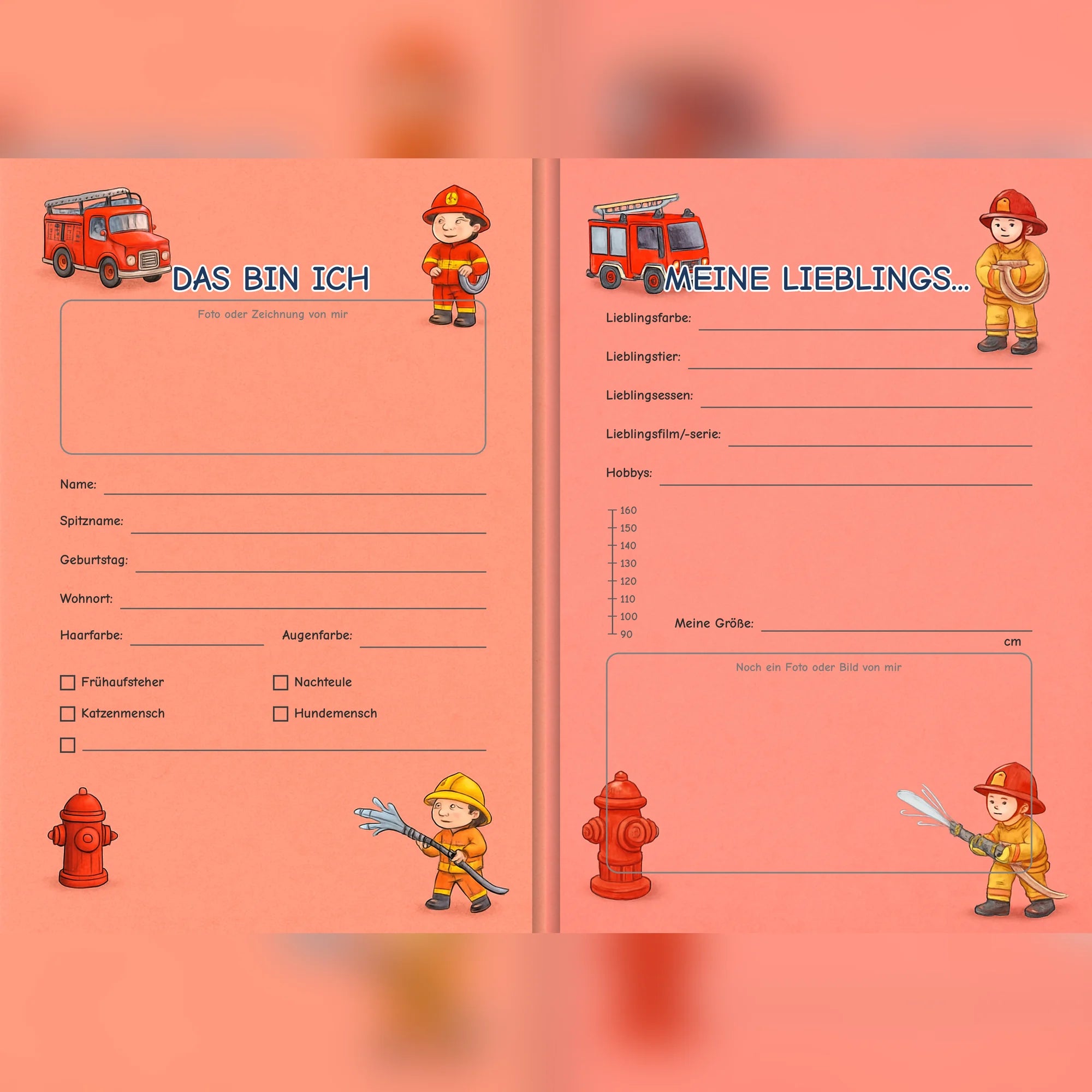 Freundebuch Fire Department doppelseite