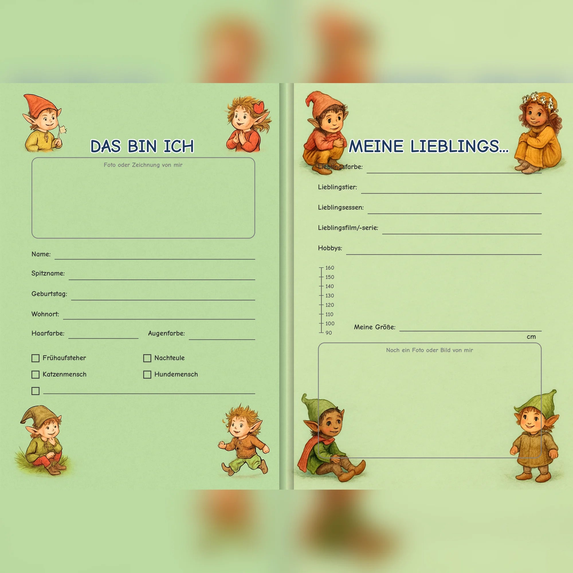 Freundebuch Brownie doppelseite