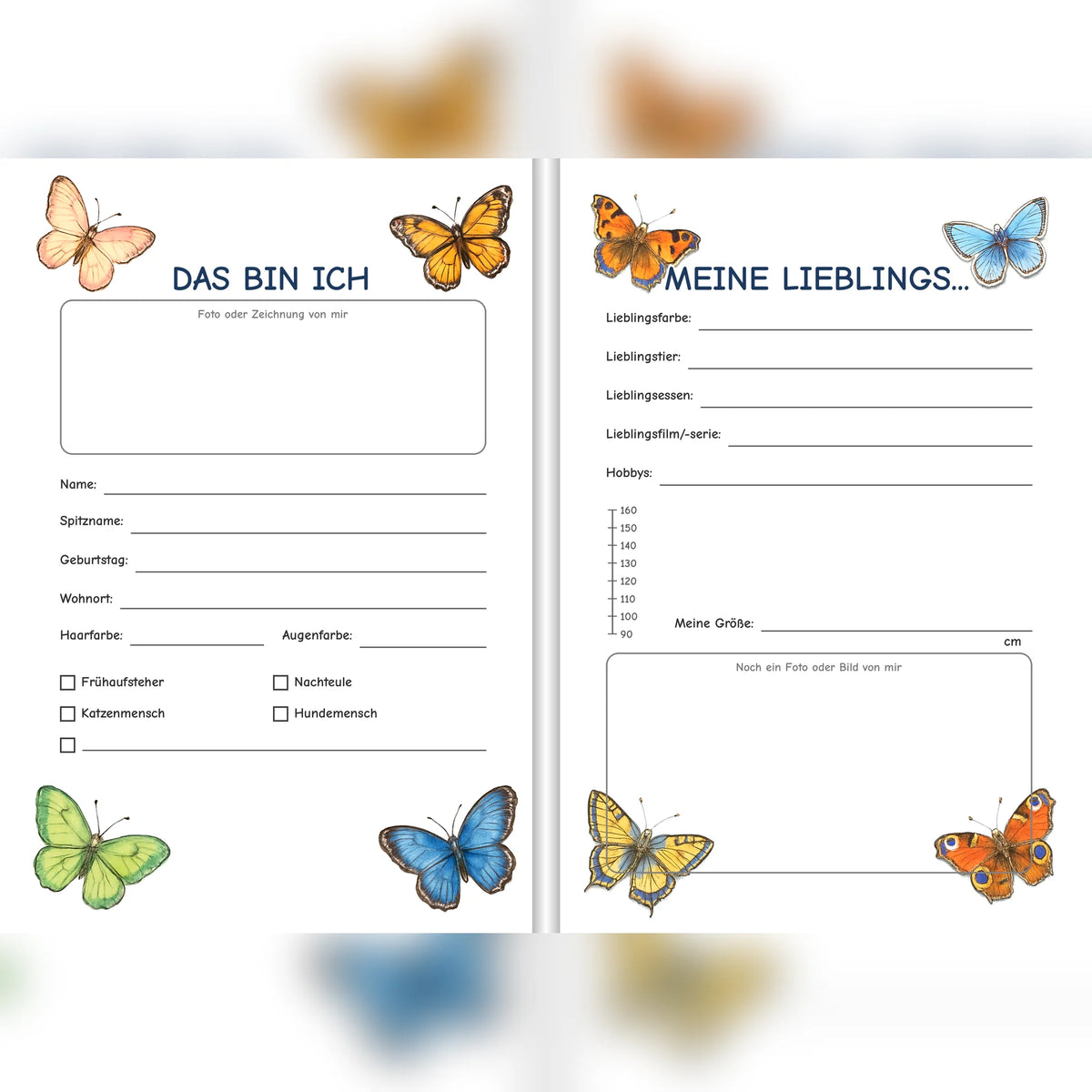 Freundebuch Butterflies