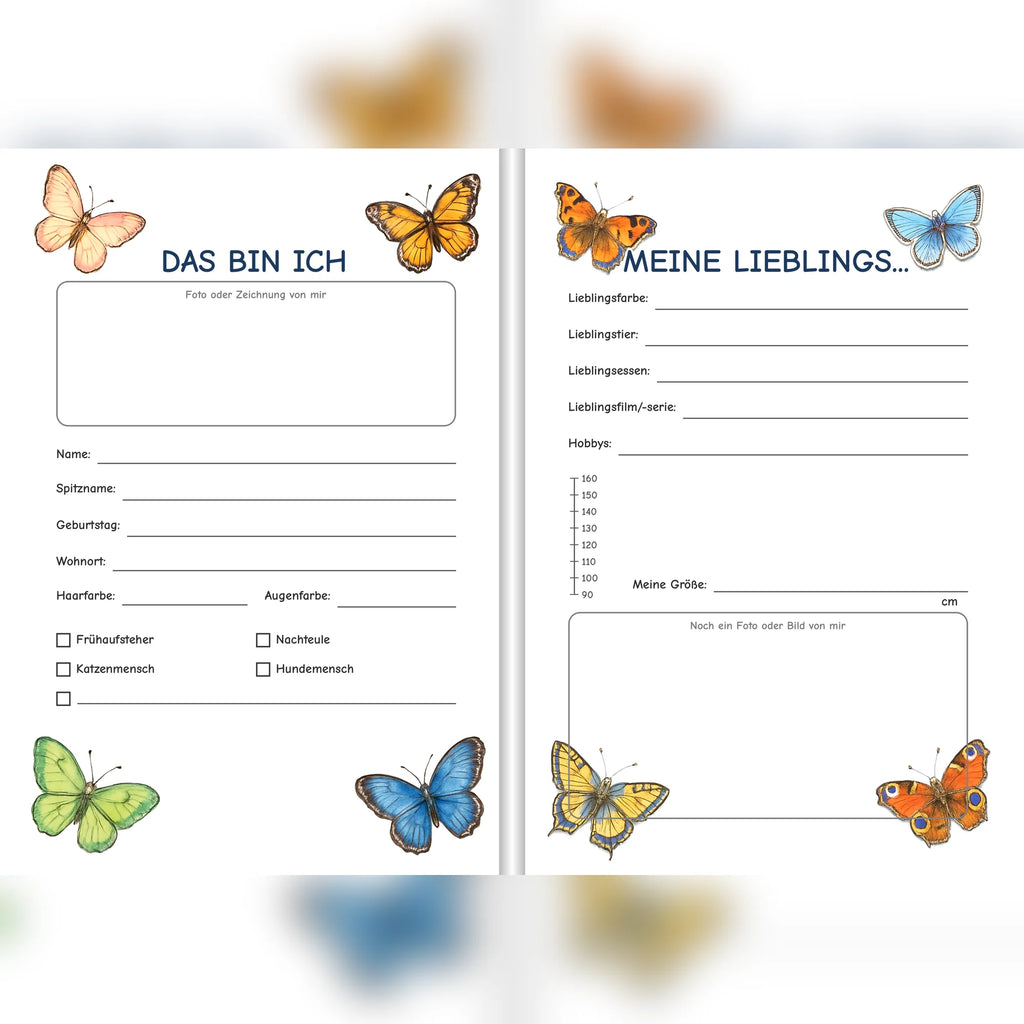Freundebuch Butterflies