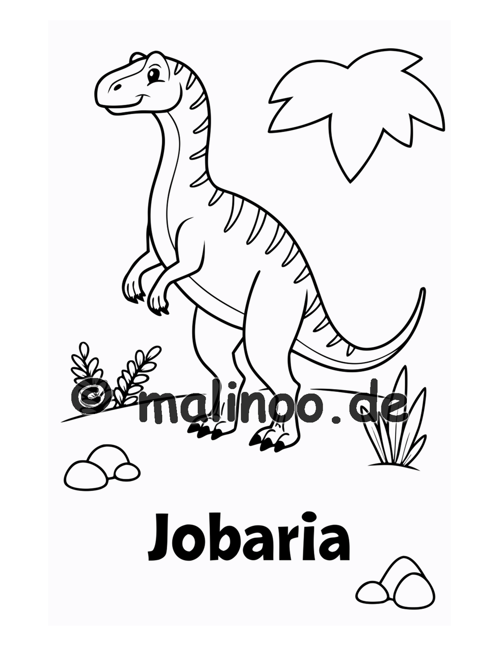 Dino Malbuch Kinder – 20 Dinosaurier zum Ausmalen, Malbuch ab 3 Jahre, Band 4, malinoo