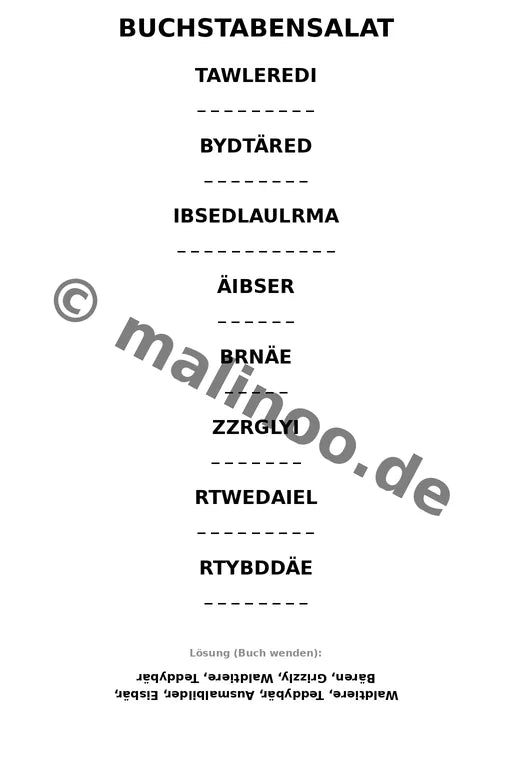 Bären Aktivitätsbuch 100 Rätsel- und Aktivitätsseiten gedruckt+lose – Vorschaubild 6