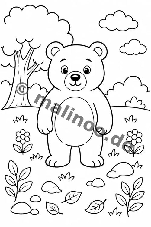 Bären Aktivitätsbuch 20 Rätsel- und Aktivitätsseiten gedruckt+gebunden – Vorschaubild 1
