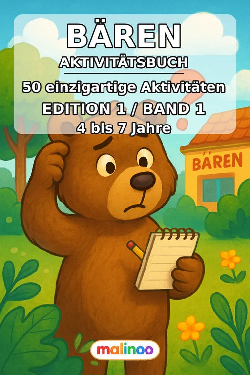 Bären Aktivitätsbuch 50 Rätsel- und Aktivitätsseiten PDF Download – Cover