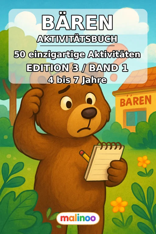 Bären Aktivitätsbuch 50 Rätsel- und Aktivitätsseiten PDF Download – Cover