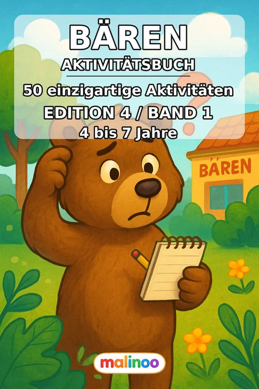 Bären Aktivitätsbuch 50 Rätsel- und Aktivitätsseiten PDF Download – Cover