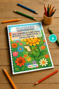 Blumen Aktivitätsbuch 100 Rätsel- und Aktivitätsseiten PDF Download – Mockup-Ansicht