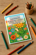 Blumen Aktivitätsbuch 20 Rätsel- und Aktivitätsseiten gedruckt+gebunde – Mockup-Ansicht