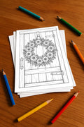 Blumen Aktivitätsbuch 20 Rätsel- und Aktivitätsseiten gedruckt+lose – Mockup-Ansicht