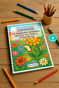 Blumen Aktivitätsbuch 50 Rätsel- und Aktivitätsseiten PDF Download – Mockup-Ansicht