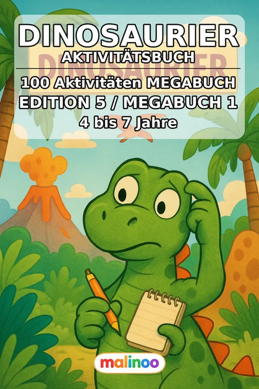 Dinosaurier Aktivitätsbuch 100 Rätsel- und Aktivitätsseiten PDF Downlo – Cover