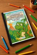 Dinosaurier Aktivitätsbuch 100 Rätsel- und Aktivitätsseiten gedruckt+g – Mockup-Ansicht
