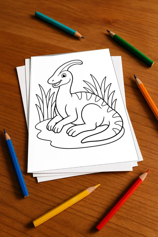 Dinosaurier Aktivitätsbuch 20 Rätsel- und Aktivitätsseiten gedruckt+lo – Mockup-Ansicht