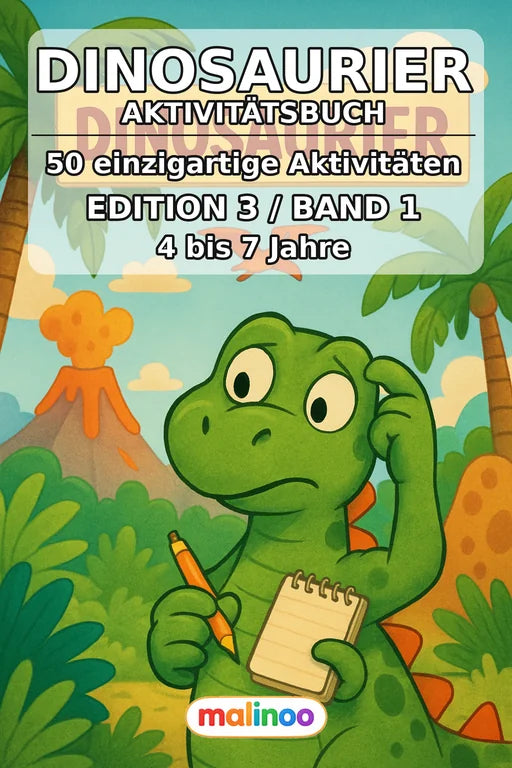 Dinosaurier Aktivitätsbuch 50 Rätsel- und Aktivitätsseiten PDF Downloa – Cover