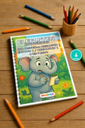 Elefanten Aktivitätsbuch 100 Rätsel- und Aktivitätsseiten PDF Download – Mockup-Ansicht