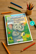 Elefanten Aktivitätsbuch 100 Rätsel- und Aktivitätsseiten PDF Download – Mockup-Ansicht