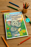 Elefanten Aktivitätsbuch 100 Rätsel- und Aktivitätsseiten PDF Download – Mockup-Ansicht