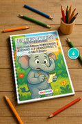 Elefanten Aktivitätsbuch 100 Rätsel- und Aktivitätsseiten PDF Download – Mockup-Ansicht