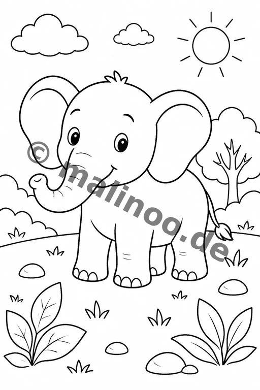 Elefanten Aktivitätsbuch 100 Rätsel- und Aktivitätsseiten gedruckt+geb – Vorschaubild 1