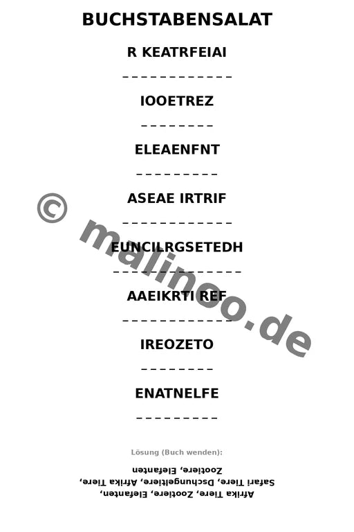 Elefanten Aktivitätsbuch 20 Rätsel- und Aktivitätsseiten gedruckt+lose – Vorschaubild 6