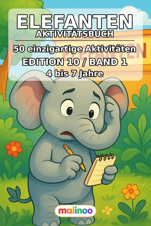 Elefanten Aktivitätsbuch 50 Rätsel- und Aktivitätsseiten PDF Download – Cover