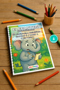 Elefanten Aktivitätsbuch 50 Rätsel- und Aktivitätsseiten PDF Download – Mockup-Ansicht