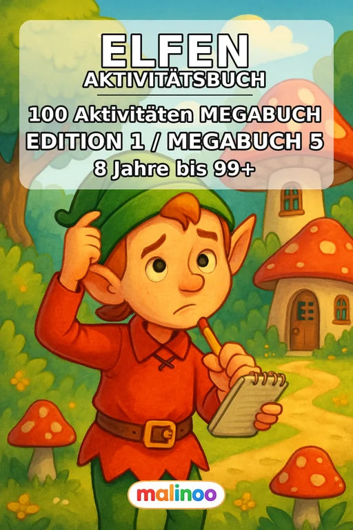 Elfen Aktivitätsbuch 100 Rätsel- und Aktivitätsseiten PDF – Cover