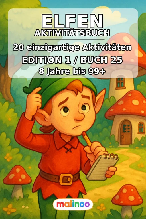 Elfen Aktivitätsbuch 20 Rätsel- und Aktivitätsseiten PDF – Cover