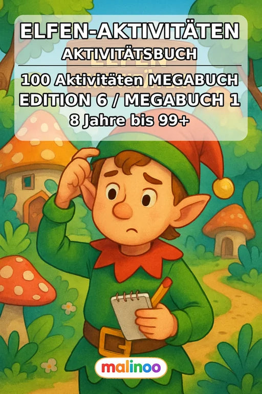 Elves Activity Aktivitätsbuch 100 Rätsel- und Aktivitätsseiten PDF Dow – Cover