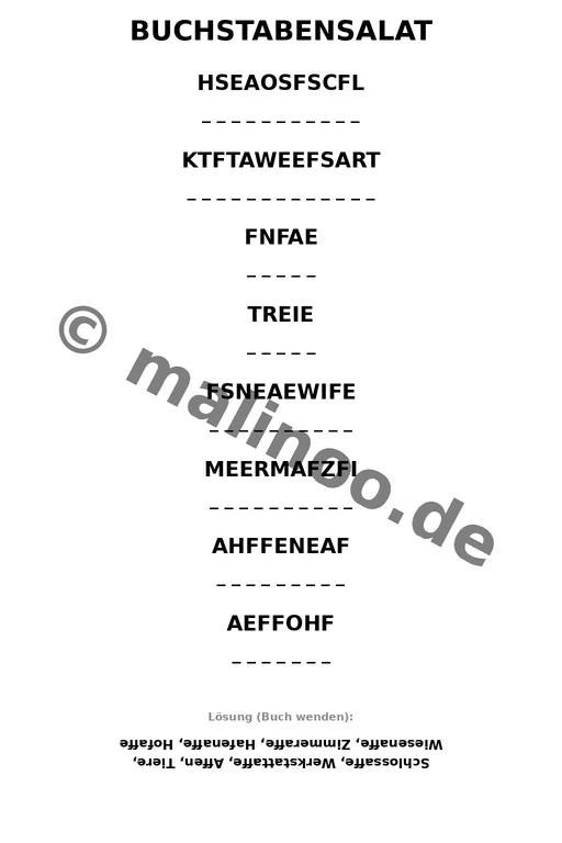Esel Aktivitätsbuch 20 Rätsel- und Aktivitätsseiten gedruckt+gebunden – Vorschaubild 9