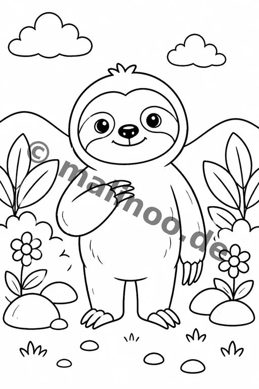 Faultiere Aktivitätsbuch 20 Rätsel- und Aktivitätsseiten PDF Download – Vorschaubild 1