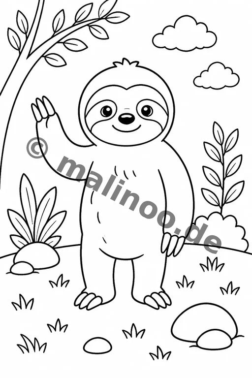 Faultiere Aktivitätsbuch 20 Rätsel- und Aktivitätsseiten PDF Download – Vorschaubild 5