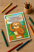 Faultiere Aktivitätsbuch 20 Rätsel- und Aktivitätsseiten gedruckt+gebu – Mockup-Ansicht