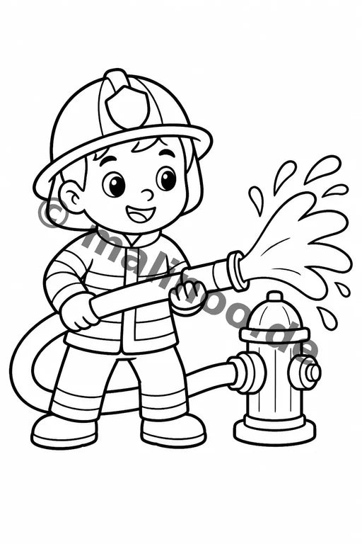 Feuerwehr Comis-Style Aktivitätsbuch 100 Rätsel- und Aktivitätsseiten  – Vorschaubild 1