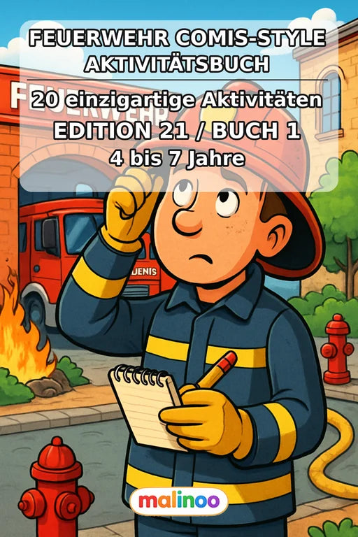 Feuerwehr Comis-Style Aktivitätsbuch 20 Rätsel- und Aktivitätsseiten P – Cover