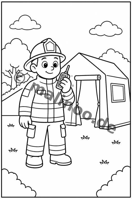 Feuerwehr Comis-Style Aktivitätsbuch 20 Rätsel- und Aktivitätsseiten P – Vorschaubild 5
