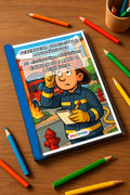 Feuerwehr Comis-Style Aktivitätsbuch 50 Rätsel- und Aktivitätsseiten g – Mockup-Ansicht