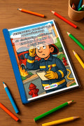 Feuerwehr Comis-Style Aktivitätsbuch 50 Rätsel- und Aktivitätsseiten g – Mockup-Ansicht