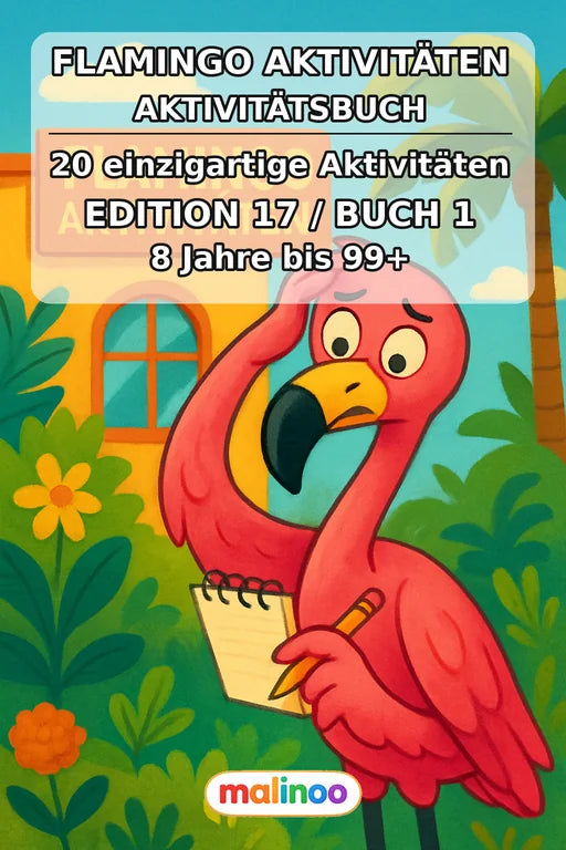 Flamingo Aktivitäten Aktivitätsbuch 20 Rätsel- und Aktivitätsseiten PD – Cover