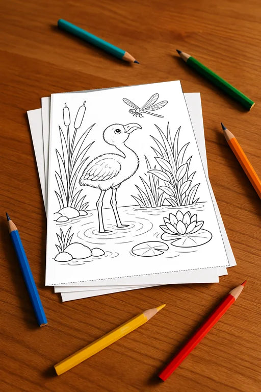 Flamingo Aktivitäten Aktivitätsbuch 20 Rätsel- und Aktivitätsseiten ge – Mockup-Ansicht