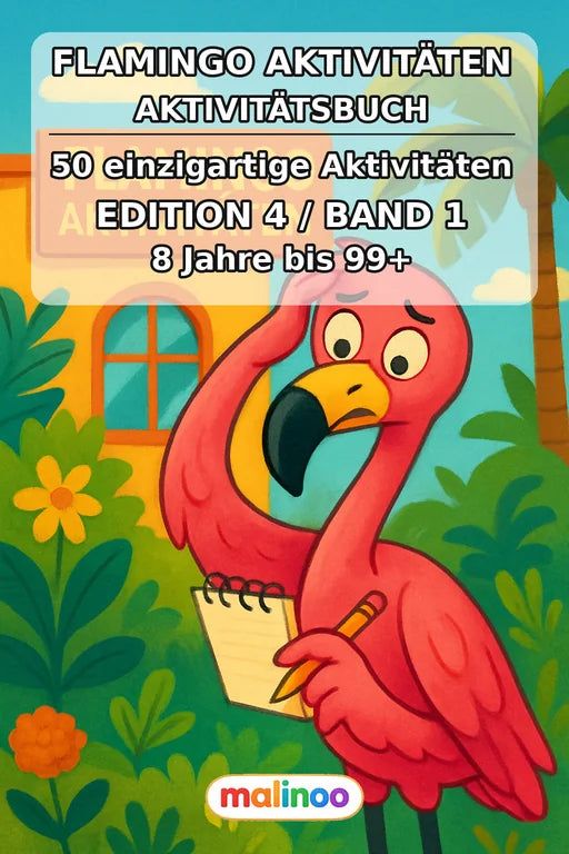 Flamingo Aktivitäten Aktivitätsbuch 50 Rätsel- und Aktivitätsseiten PD – Cover